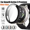 Pro Amazfit Active 3 Prémiové tvrzené sklo+PC pouzdro Ochrana obrazovky proti poškrábání Nárazník Pro Amazfit Active 3 Kryt Příslušenství