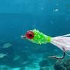 Carbon Fiber Fly Fishing Lures Realistic Hair Tail Lures With 3D Eyes & Sharply Hook For Basses Trouts & Saltwater Fish