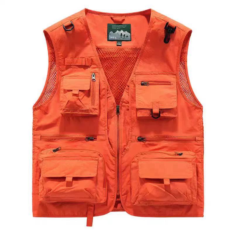 Men's Quick-Dry Multi-Pocket Vest for Fishing, Outdoor Work, Photography, and More - Plus Size Available