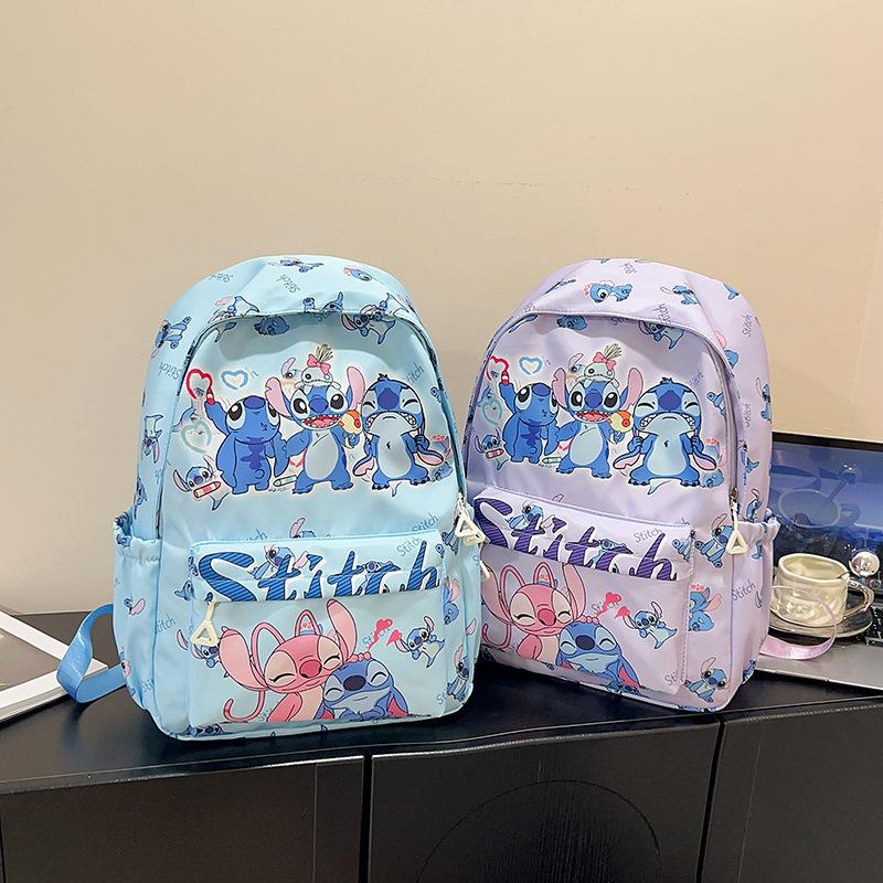 Disney Zaino Stitch Zaino Scuola Primaria Bambini Zaino Medio Perdita di Peso Zaino Ultraleggero