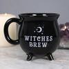 Witch Brew Cauldron Coffee Mug, 300ml/10oz Ceramic Coffee Cups, Cute Halloween Water Cups, Summer Winter Drinkware, Birthday Halloween Gifts