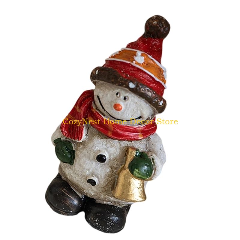 92MF Christmas Santa Clauses Figurine,Resin Santa Clauses Statues Table Ornament for Home Office Table Fireplaces Decorations