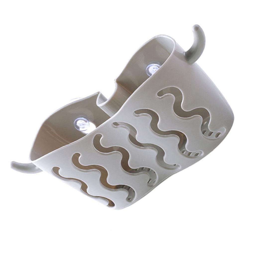 Kitchen Sink Basket Storage Rack Soap Sponges Suction Strainer Organizer