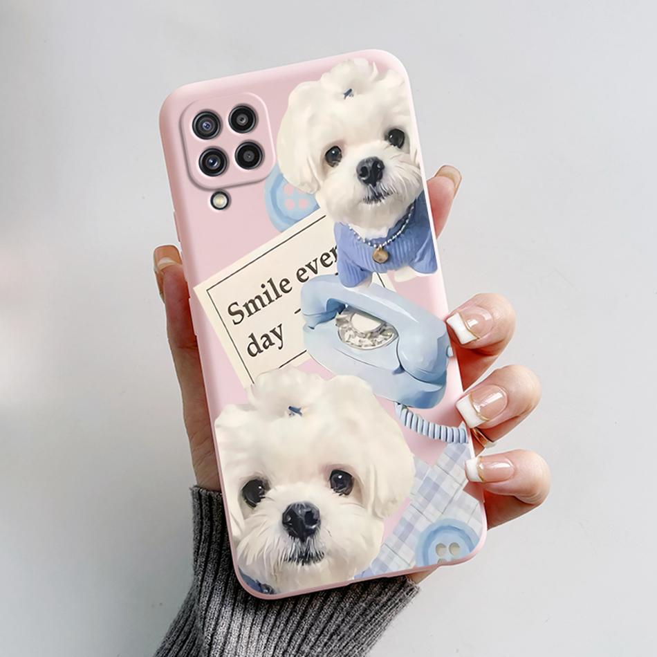 For Samsung M32 Case Cute Astronaut Painted Soft Bumper Funda Silicon Back Cover on Samsung Galaxy M32 M 32 SM-M325F Phone Case