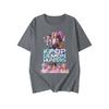 KPop Demon Hunters Fashion Short Sleeve Summer Colorful Printed Versatile Fashion Lightweight Short Sleeve Round Neck T-shirt