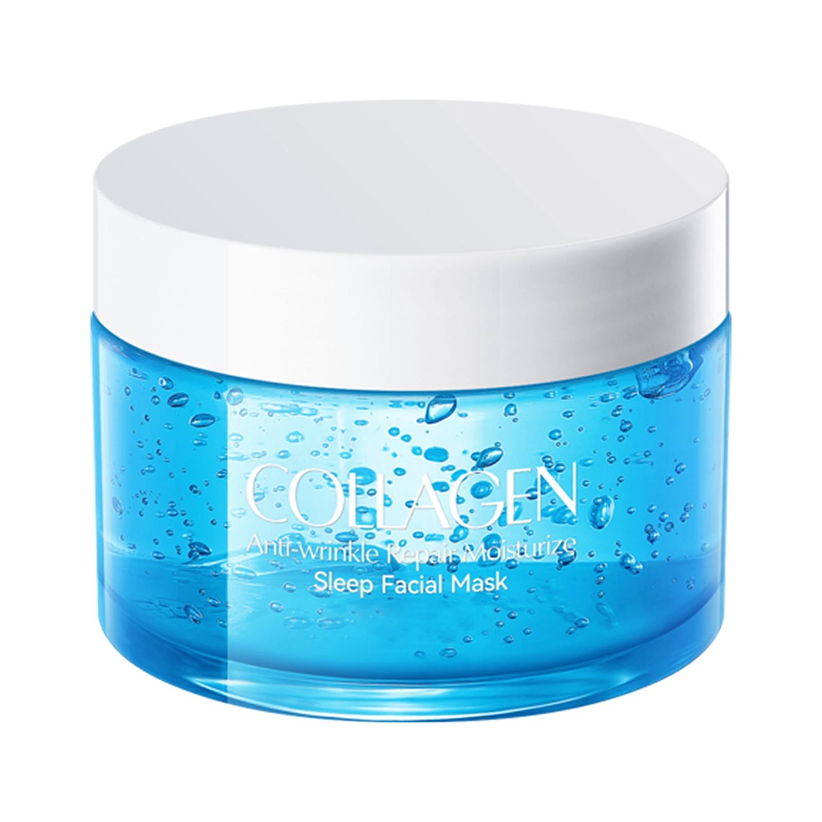 

Коллагеновая ночная маска от морщин, восстанавливающая увлажняющая маска синий