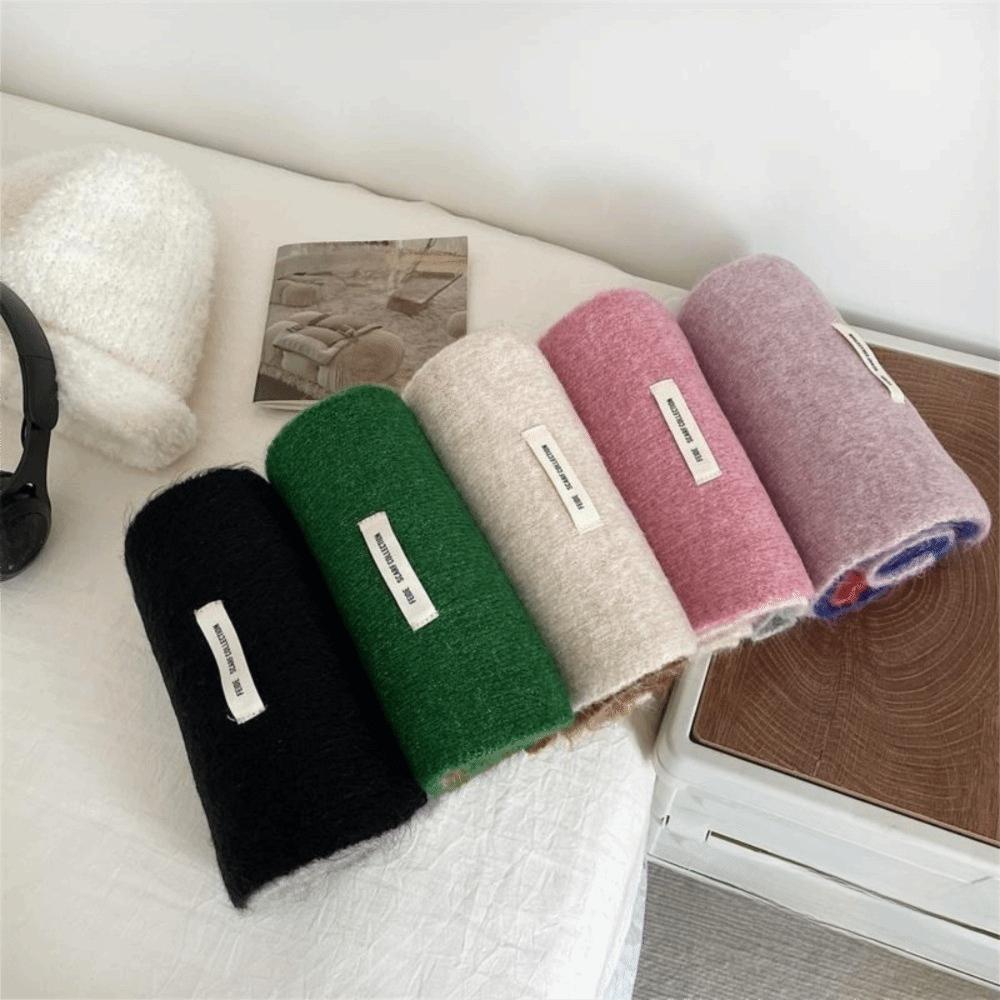 Wraps Patchwork Color Scarf Neckwarmer Winter Neck Scarf Fashion Cashmere Shawl Students