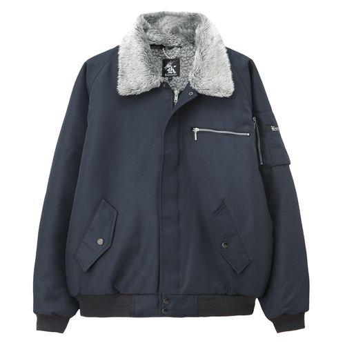 

[COCOS Nobuoka] 19500 Kanto Tobi Cut Bib Blouson, Navy, LL