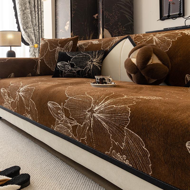 Chenier Sofa Cushion, Universal In All Seasons, Non-Slip And Dirt-Resistant Seat Cushion, Modern New Chinese Sofa Cover Cover Cloth Towel