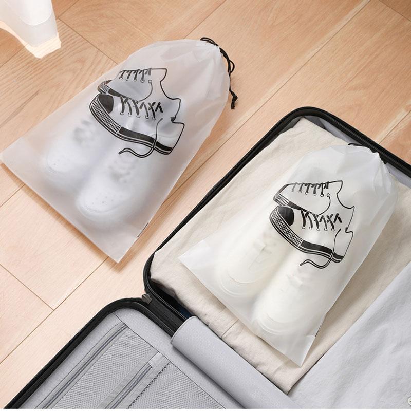 1/3/5 stücke schuh lagerung tasche Pull schnur kunststoff tasche Wiederverwendbare transparente wasserdichte schuhe Outdoor reise tragbare tasche Tragbare tasche