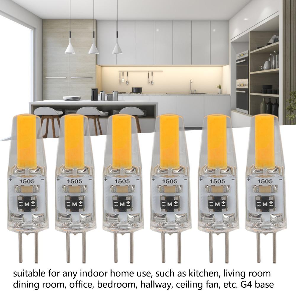 6PCS Durable 2W G4 Light Bulb 180lm 120V G4 LED Bulb G4 Bulb Bedroom