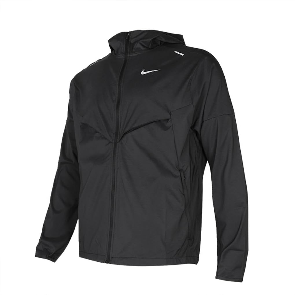 Nike Windrunner Tkaná Lehká Běžecká Bunda s Kapucí CZ9071 010, Černá, (Velikost L)