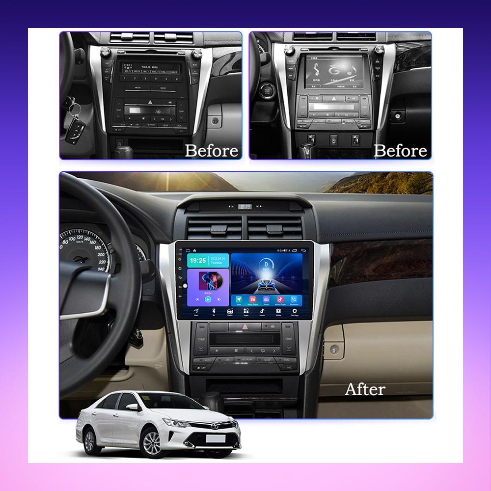 2 DIN Android Car Radio For Toyota Camry 7 V50 55 2015-2017 Multimedia Player Head Unit Stereo GPS Navigation WIFI 1+16GB