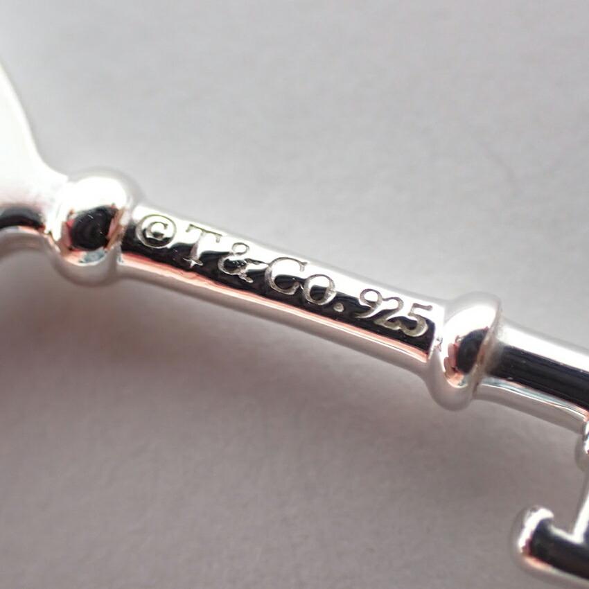 [Pre-owned] TIFFANY 925 Heart Key Pendant/Necklace/j111-89