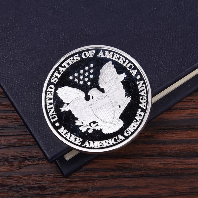 Donald Trump souvenir coin  gold and silver plated brand  coins