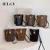 IELGY Women's High-end Mobile Phone Bag Frosted Shoulder Crossbody Bag