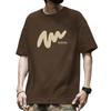 Cotton Short Sleeve T Shirt Print Black White Fashion All Match Breathable Summer Sport T-shirt Men Top