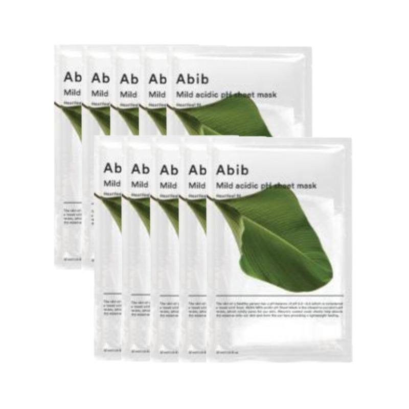 Abib Mild Acidic pH Sheet Mask Fit Heartleaf (10 Sheets) #Heartleaf (30mlx10ea)