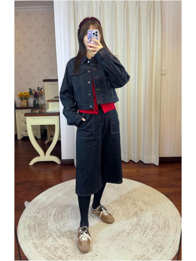 Spring 2026: Women's Mid-Waist Straight-Leg Jeans & Bamboo Cotton Denim Jacket