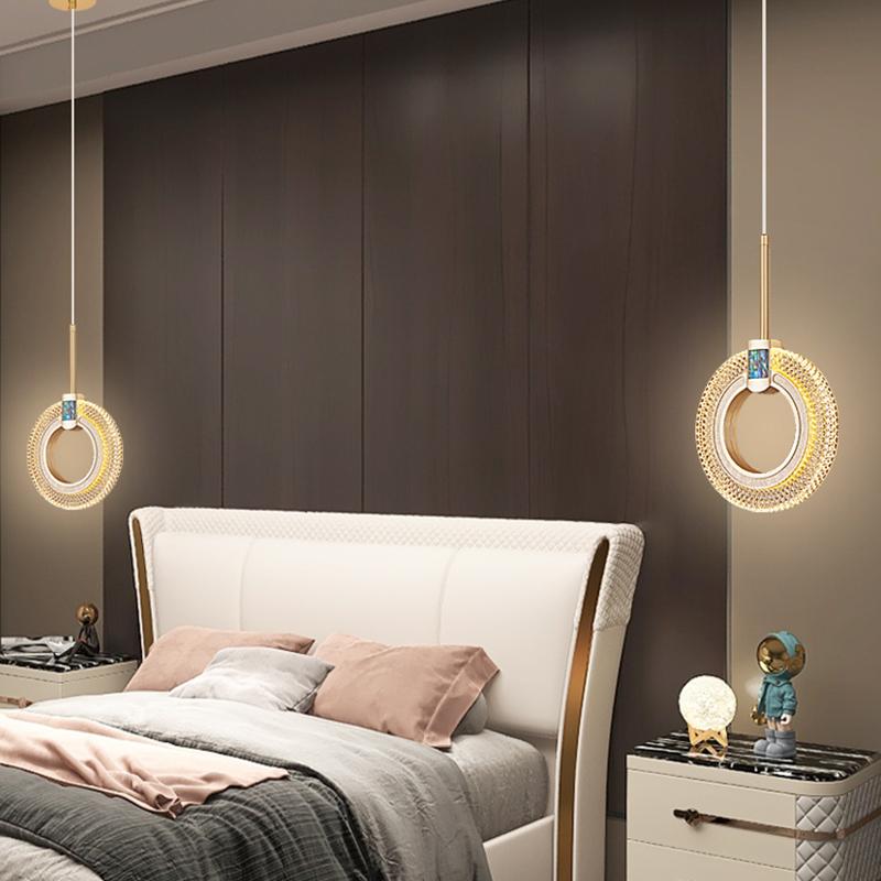 Nordic LED Pendant Lamps Crystal Series Chandelier Fashion Luminaria For Bedroom Restaurant Lighting Home Decors Lamp Lustre Art
