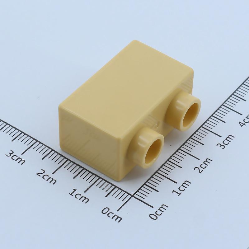 4 pezzi Mattoncini da Costruzione Grandi Fai da te 1x2 Mattoncini Grande Dimensione Accessori Assemblati Pezzi all'Ingrosso Giocattolo Educativo per Bambini
