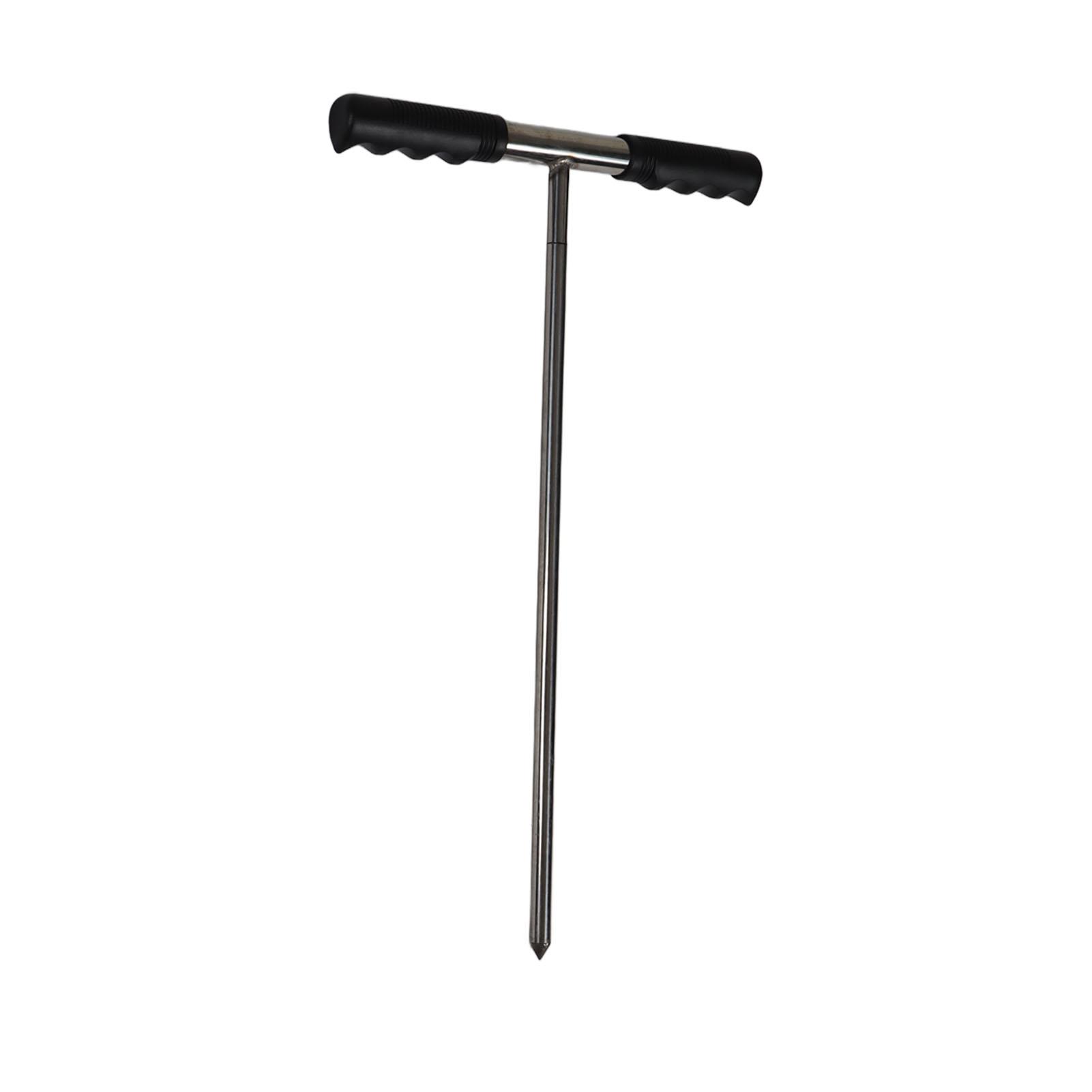 

Soil Sample Probes with T Handle Adjustable Sharp Tip Stainless Steel Soil Sampler Tool for Plant Care Farm