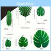 Tropical Palm Leaf Wedding Decor Set With Artificial Plants For Jungle Party Themes