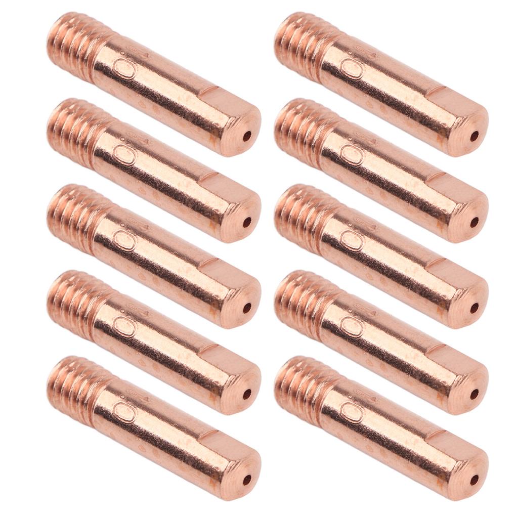 10xMB 15AK MIG MAG M6 Welding Weld Torch Contact Tips Holder Gas Nozzle Gold