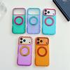 KEYSION Color blocking Magnetic 360°Ring Stand Case for MagSafe for iPhone 14 15 16 17 Pro Max Matte Shockproof Phone Back Cover