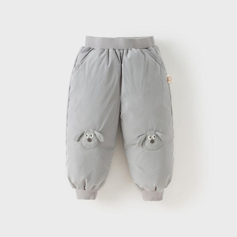 David Bella Boys' down Pants 2026 Winter New Style Girls' Class a Waterproof Pants Children's Warm Jogger Pants