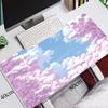 Rosa Kirschblüten Speed-Locking-Rand Großes Natürliches Gummi-Mauspad Wasserdichtes Gaming-Schreibtisch-Mauspad Tastaturmatte Für Damen