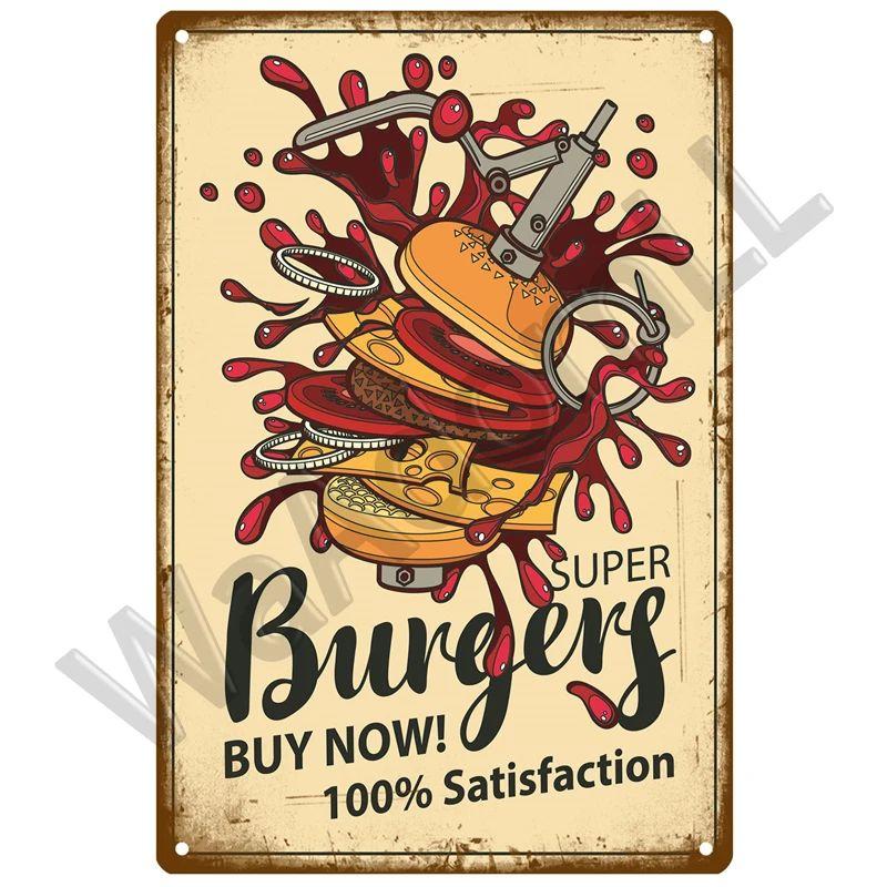 Funny Tin Sign for Kitchen Restaurant Home Decor Metal Plaque 20x30cm