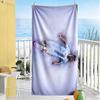Dynamic Soccer Action Beach Towel Super Soft Microfiber Quickdry Fabric Comfortable Lightweight Suitable for Swimming, Gym, Camping, Yoga Vacation