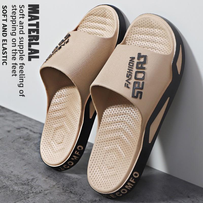 

Мужские летние тапочки, пляжные шлепанцы, сандалии, повседневная обувь с открытым носком 48-49 хаки