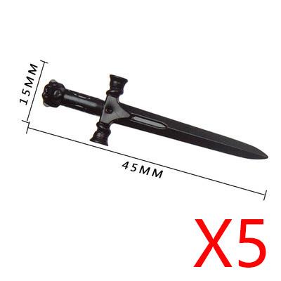 MOC Building Block Medieval Solider Knight Figures Toy Weapons Accessories Sword Axe Bow Sword Ten Spear Crossbow Mini Bricks