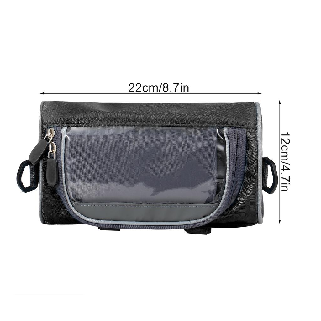 Waterproof Bike Handlebar Bag Bicycle Front Bag Touchscreen Phone Holder Bag Pack Shoulder Bag MTB Cycle Storage Bag