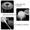 Lurrose Pump Bottle Dispenser 300ml Clear Cotton Pad Type Easy Use Makeup Remover Toner Refillable Travel Bottle Transparent One-Handed