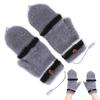 Beheizte Fingerhandschuhe, Fäustlinge, USB, doppelseitig, wärmer, Laptop-Handschuhe für den Winter