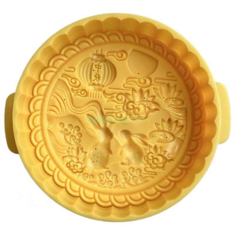 24TE Mooncakes Making Mold Cookie Stamp Plastic Cake Hand Press Mould Practical Pastries Molds Kitchen Baking Supplies