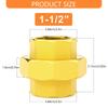 2Pcs Hose Connector Brass Garden Hose Fittings 1/2inch Double Female Threads Quick Connector Easy to Installation