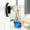 2Pcs Mini LED Flashlights with Key Ring Compact Size Portable Battery Powered Outdoor Camping Bright Tiny Light Emergency Lamps