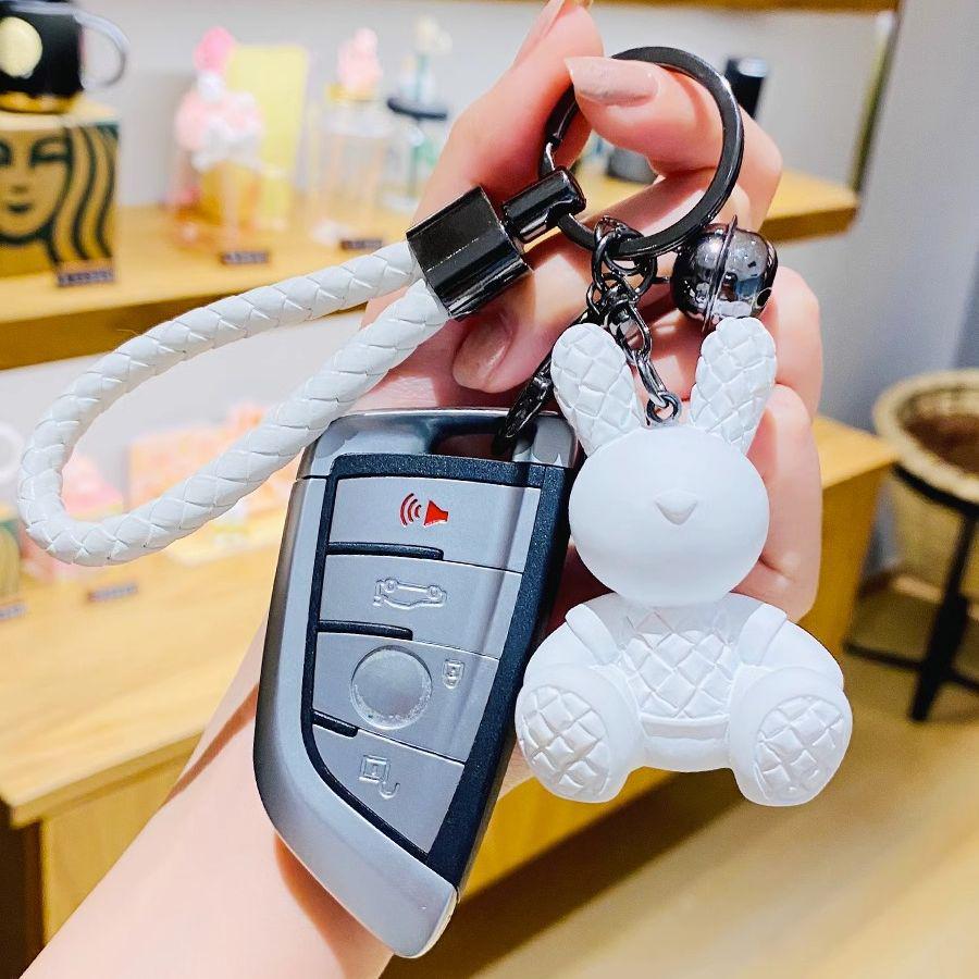 2023 Exquisite Rabbit Keychain: Cute Cartoon Doll Charm for Women’s Car Keys