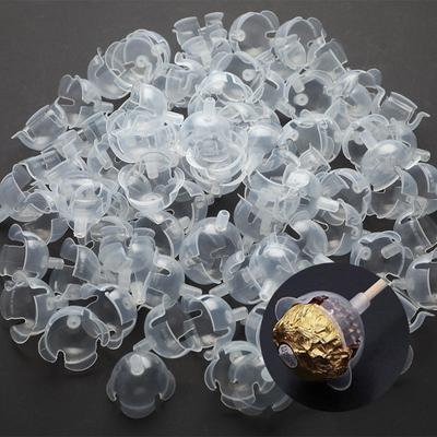 50pcs Chocolate Ball Holder Case Flower Candy Ball Bouquet DIY Fixed Base