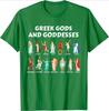 Griechische Götter und Göttinnen Antike Griechische Mythologie Griechenland T-Shirt 100% Baumwolle Rundhalsausschnitt Sommer Kurzarm Lässig Unisex T-Shirt Größe S3XL