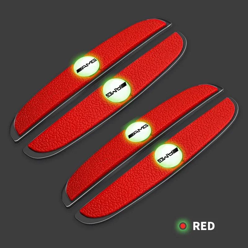 

For Benz GLC GLK 4Pcs Car Anti-Collision Strip Car Door Anti-Scratch Protector Stickers For Mercedes Benz AMG Smart W205 C300 W2
