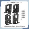 4 Furniture Leveling Feet with Screw, Heavy Duty, Multi-Purpose, Adjustable, for Sofa, Bed, Bench,