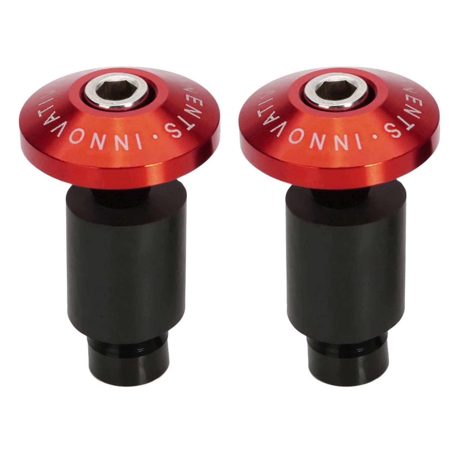 

SAMCOS Защита от столкновений Мотоцикл 7/8 Вес на конце руля Заглушка рукоятки руля Антивибрационный слайдер 1 пара (красный) красный