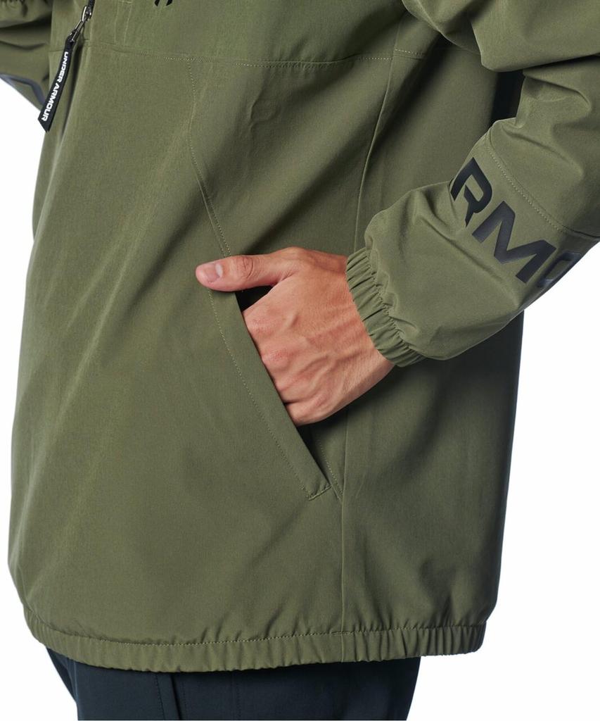 Under Armour UA Drive Anorak Jacket Marine OD Green Black LG /