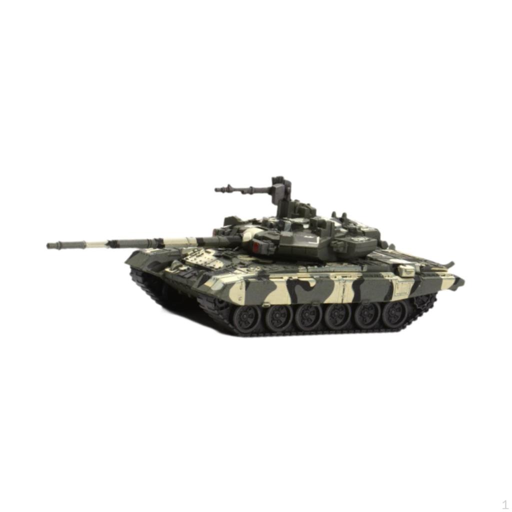 1/48 Russian T-90 Tank Model Wheeled Vehicle Miniature 4D Modern for