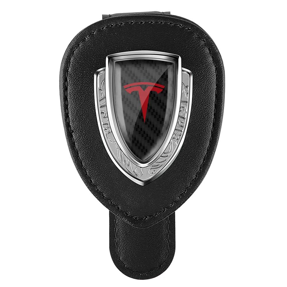 

Car Sticker Tesla Auto Interior Accessory Car Glasses Storage Clip Sun Visor Eyeglass Clamp For Tesla Model 3 Model S Model X Co For Tesla чёрный